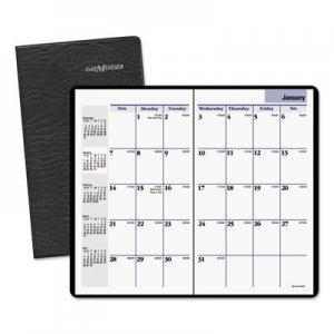 DayMinder AAGSK5300 Pocket-Sized Monthly Planner, 3 5/8 x 6 1/16, Black, 2015-2017