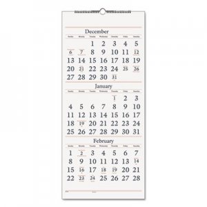 At-A-Glance AAGSW11528 Three-Month Reference Wall Calendar, 12 x 27, 2015-2017