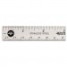 Westcott 10414 Stainless Steel Office Ruler With Non Slip Cork Base, 6