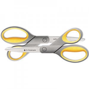 Westcott 13901 Titanium Bonded Scissors, 8" Straight, 2/Pack