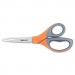 Westcott ACM41318 Elite Series Stainless Steel Shears, 8" Long, 3.5" Cut Length, Orange Straight Handle