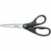 Westcott 41418 KleenEarth Recycled Stainless Steel Scissors, 8" Straight, Black