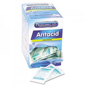 PhysiciansCare 90089 Antacid Calcium Carbonate Medication, Two-Pack, 50 Packs/Box