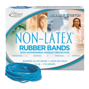 Alliance 42339 Antimicrobial Non-Latex Rubber Bands, Sz. 33, 3-1/2 x 1/8, .25lb Box