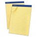 Ampad 20220 Perforated Writing Pad, 8 1/2" x 11 3/4", Canary, 50 Sheets, Dozen