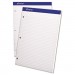 Ampad TOP20323 Double Sheets Pad, College/Medium, 8 1/2 x 11 3/4, White, 100 Sheets