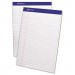 Ampad TOP20320 Perforated Writing Pad, 8 1/2 x 11 3/4, White, 50 Sheets, Dozen.