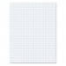 Ampad TOP22000 Quadrille Pads, 4 Squares/Inch, 8 1/2 x 11, White, 50 Sheets