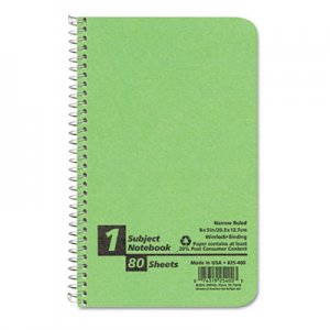 Oxford TOP25400 Single-Subject Notebook, Narrow Rule, 8 x 5, White Paper, 80 Sheets/Pad