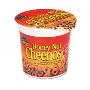 General Mills AVTSN13898 Honey Nut Cheerios Cereal, Single-Serve 1.8 oz Cup, 6/Pack