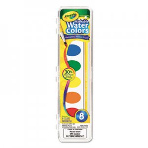 Crayola CYO530525 Washable Watercolor Paint, 8 Assorted Colors