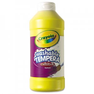 Crayola CYO543115034 Artista II Washable Tempera Paint, Yellow, 16 oz