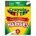 Crayola CYO587708 Non-Washable Markers, Broad Point, Classic Colors, 8/Set