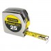 Stanley BOS33425 Powerlock II Power Return Rule, 1" x 25ft, Chrome/Yellow