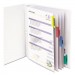 C-Line 05550 Sheet Protectors with Index Tabs, Assorted Color Tabs, 2", 11 x 8 1/2, 5/ST