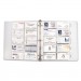 C-Line 61117 Tabbed Business Card Binder Pages, 20 Cards Per Letter Page, Clear, 5 Pages