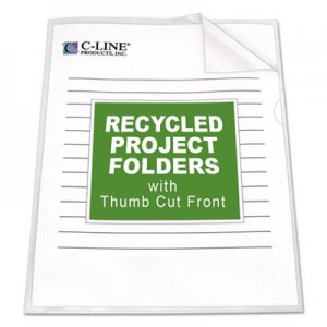 C-Line 62127 Project Folders, Jacket, Letter, Poly, Clear, 25/Box