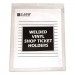 C-Line 80911 Clear Vinyl Shop Ticket Holder, Both Sides Clear, 15", 8 1/2 x 11, 50/BX