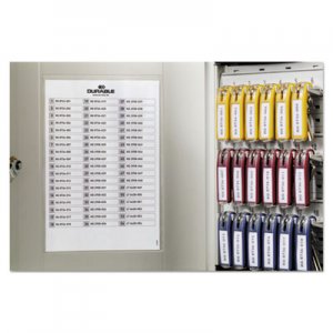 Durable DBL195323 Locking Key Cabinet, 54-Key, Brushed Aluminum, Silver, 11 3/4 x 4 5/8 x 11