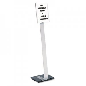 Durable DBL481423 Info Sign Duo Floor Stand, Letter-Size Inserts, 15 x 44-1/2, Clear
