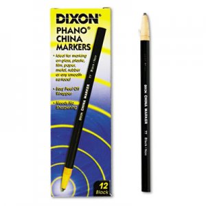 Dixon 00077 China Marker, Black, Dozen