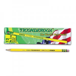 Ticonderoga 13885 Woodcase Pencil, F #2.5, Yellow, Dozen