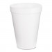 Dart 12J12 Foam Drink Cups, 12oz, White, 25/Bag, 40 Bags/Carton