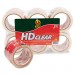 Duck DUC0007496 Heavy-Duty Carton Packaging Tape, 3" x 55yds, Clear, 6/Pack
