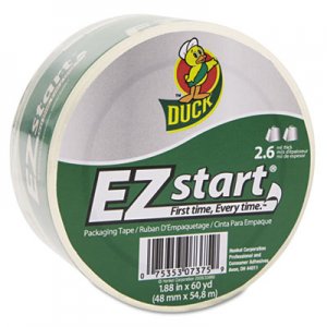 Duck DUCCS60C EZ Start Premium Packaging Tape, 1.88" x 60yds, 3" Core, Clear