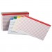 Oxford OXF04753 Color Coded Ruled Index Cards, 3 x 5, Assorted Colors, 100/Pack