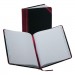 Boorum & Pease BOR38150R Record/Account Book, Record Rule, Black/Red, 150 Pages, 9 5/8 x 7 5/8