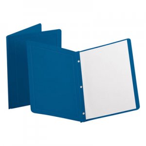 Oxford 52538 Report Cover, 3 Fasteners, Panel and Border Cover, Dark Blue, 25/Box