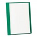 Oxford 55856 Clear Front Report Cover, 3 Fasteners, Letter, 1/2" Capacity, Green, 25/Box