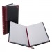 Boorum & Pease BOR9300R Record/Account Book, Black/Red Cover, 300 Pages, 14 1/8 x 8 5/8