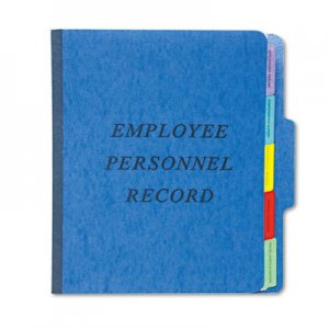 Pendaflex PFXSER1BL Personnel Folders, 1/3 Cut Top Tab, Letter, Blue