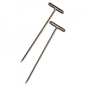 GEM 87T T-Pins, Steel, Silver, 1 1/2", 100/Box