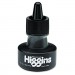 Higgins 44201 Waterproof Pigmented Drawing Ink, Black, 1oz Bottle