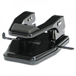 Master MP250 40-Sheet Heavy-Duty Two-Hole Punch, 9/32" Holes, Padded Handle, Black