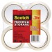 Scotch MMM36504 Moving & Storage Tape, 1.88" x 54.6yds, 3" Core, Clear, 4 Rolls/Pack