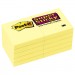Post-it Notes Super Sticky MMM62210SSCY Canary Yellow Note Pads, 1-7/8 x 1-7/8, 90/Pad, 10