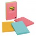 Post-it Notes MMM6603AN Original Pads in Cape Town Colors, 4 x 6, Lined, 100/Pad, 3 Pads/Pack