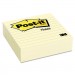 Post-it Notes MMM675YL Original Lined Notes, 4 x 4, 300/Pad