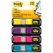Post-it Flags MMM6834AB Small Page Flags in Dispensers, Four Colors, 35/Color, 4 Dispensers/Pack