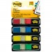 Post-it Flags MMM6834 Small Page Flags in Dispensers, Four Colors, 35/Color, 4 Dispensers/Pack