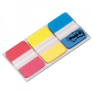 Post-it Tabs MMM686RYB File Tabs, 1 x 1 1/2, Assorted Primary Colors, 66/Pack
