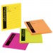 Post-it Notes Super Sticky MMM76794SS Self-Stick Message Pad, 3-7/8 x 4-7/8, Neon, 50/Pad