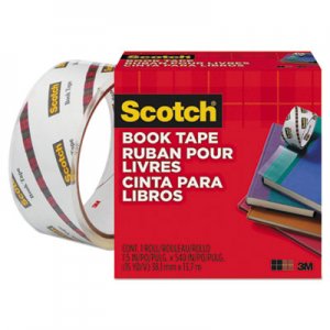 Scotch MMM845112 Book Repair Tape, 1 1/2" x 15yds, 3" Core, Clear