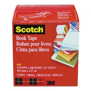 Scotch MMM8454 Book Repair Tape, 4" x 15yds, 3" Core
