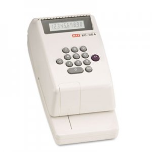 MAX MXBEC30A Electronic Checkwriter, 10-Digit, 4-3/8 x 9-1/8 x 3-3/4