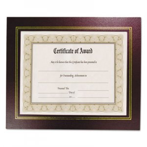 NuDell NUD21200 Leatherette Document Frame, 8-1/2 x 11, Burgundy, Pack of Two